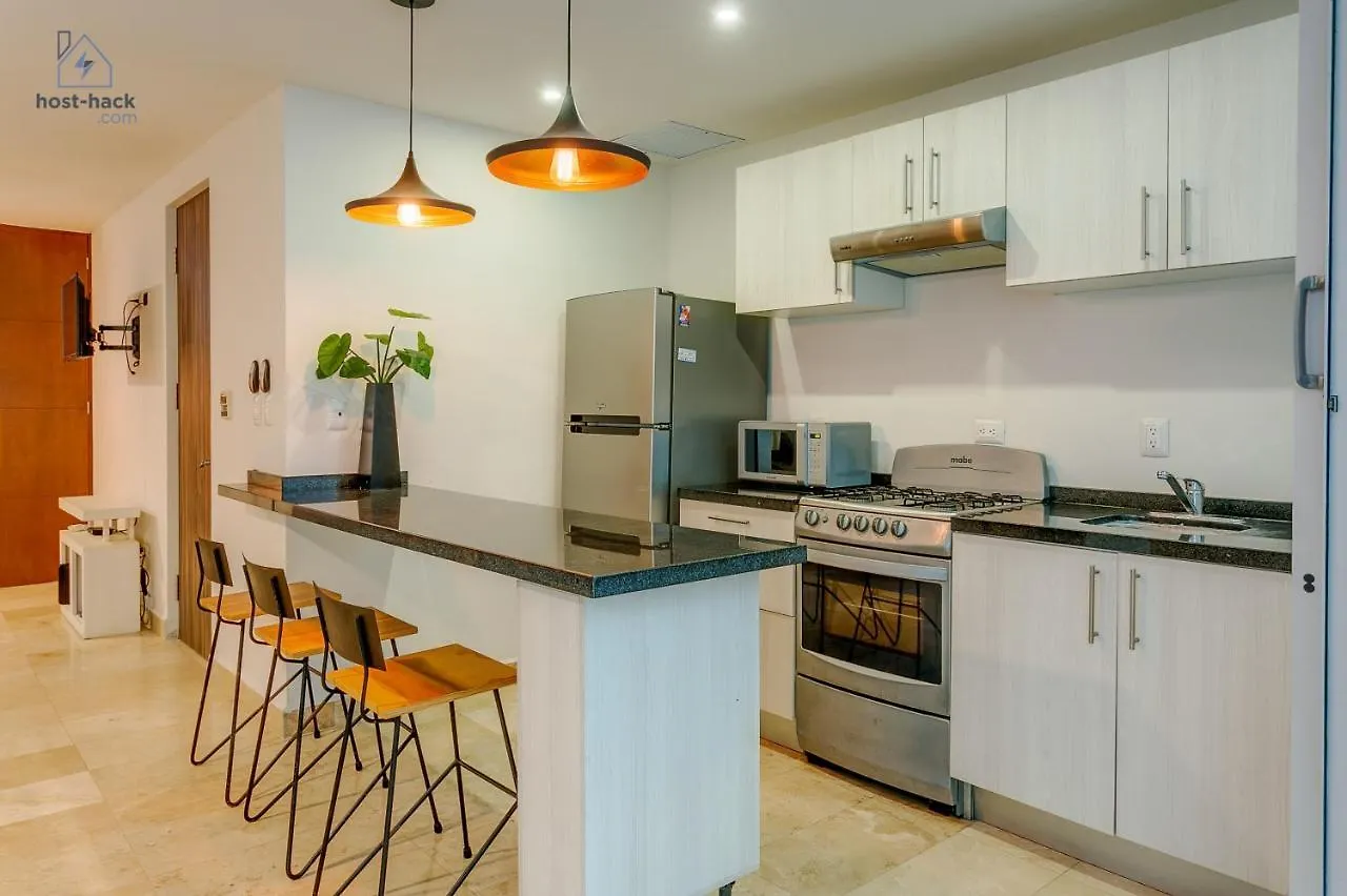 Apartamento Aptartment With Patio, Rooftop & Pool Close To The Beach - Danzamar 2 Playa del Carmen