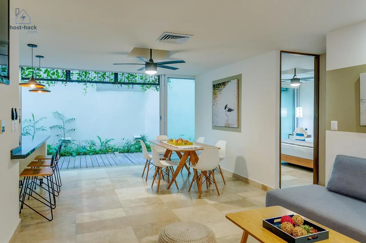 Apartamento Aptartment With Patio, Rooftop & Pool Close To The Beach - Danzamar 2 Playa del Carmen