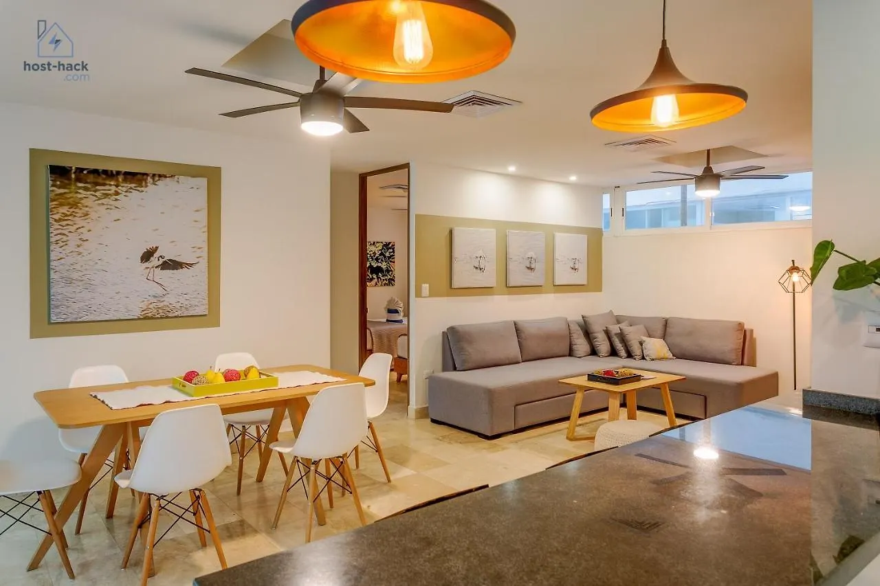 Aptartment With Patio, Rooftop & Pool Close To The Beach - Danzamar 2 Playa del Carmen Apartamento