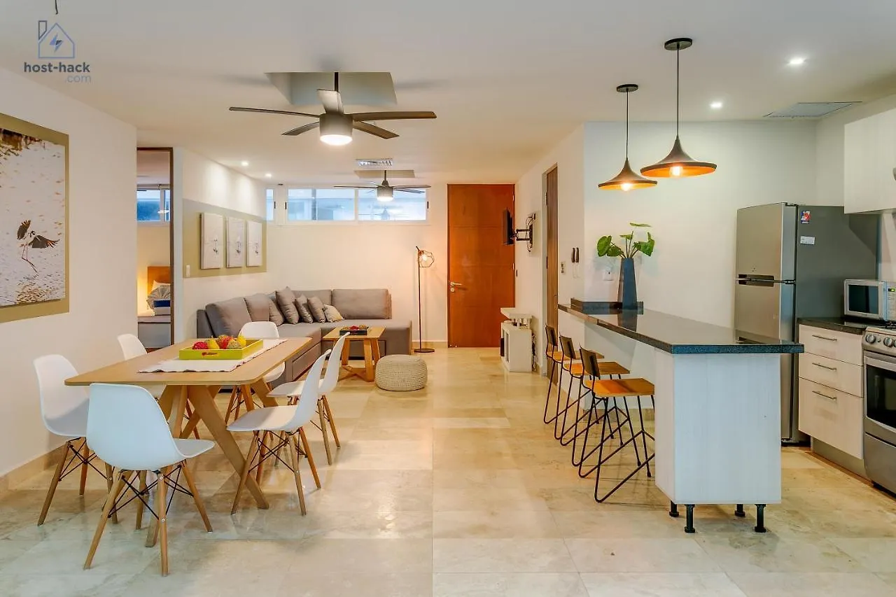 Aptartment With Patio, Rooftop & Pool Close To The Beach - Danzamar 2 Playa del Carmen Apartamento