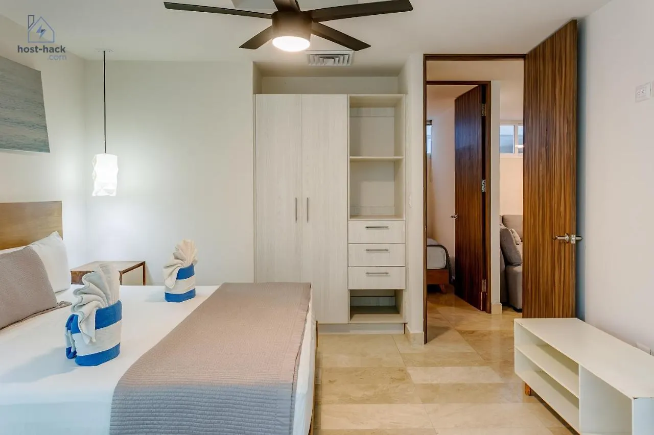 Aptartment With Patio, Rooftop & Pool Close To The Beach - Danzamar 2 Playa del Carmen Apartamento