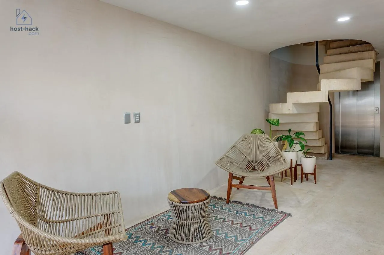 Aptartment With Patio, Rooftop & Pool Close To The Beach - Danzamar 2 Playa del Carmen México