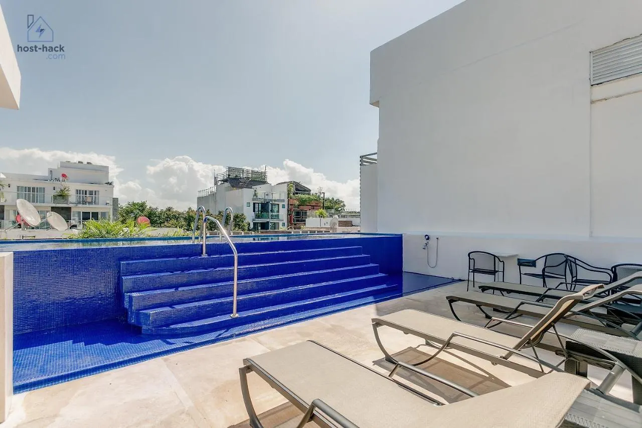 Apartment Aptartment With Patio, Rooftop & Pool Close To The Beach - Danzamar 2 Playa del Carmen