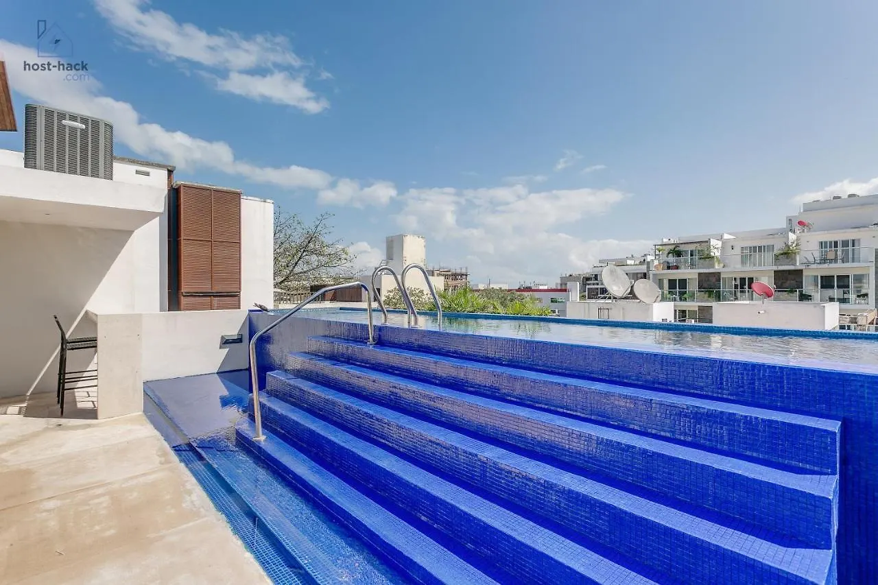 Aptartment With Patio, Rooftop & Pool Close To The Beach - Danzamar 2 Playa del Carmen Appartement